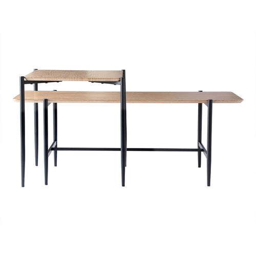 Calicosy - Set van 2 houten salontafels JESSIE - 40x100x38 cm