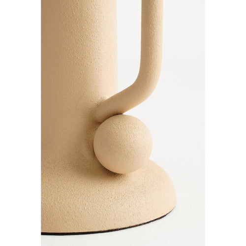 Mica Decorations Ula Kandelaar - H12 x Ø8 cm - Metaal - Beige
