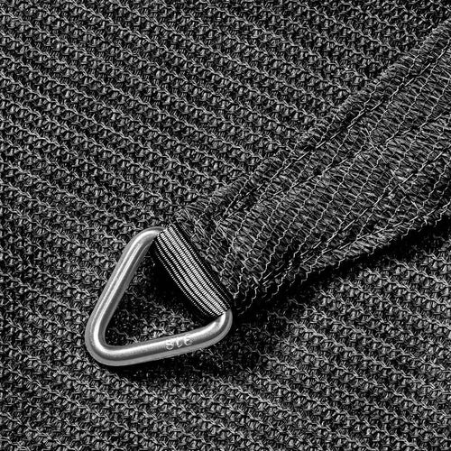 Platinum schaduwdoek Coolfit antraciet - driehoek - 3,6 x 3,6 x 3,6 m