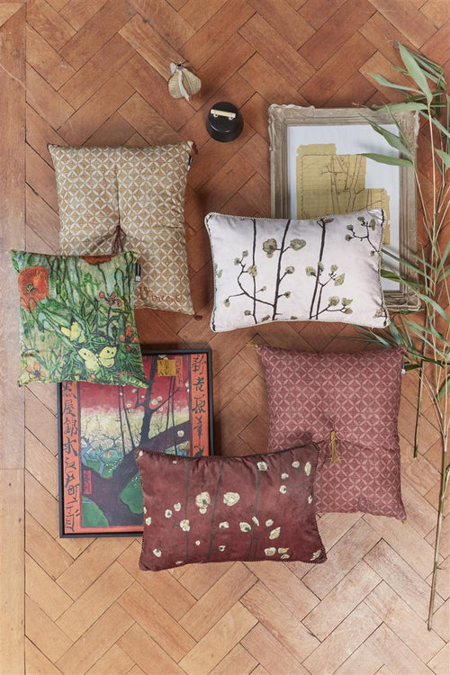 Beddinghouse x Van Gogh Museum Zabuton Sierkussen - 50x60 cm - Rood - vtwonen shop