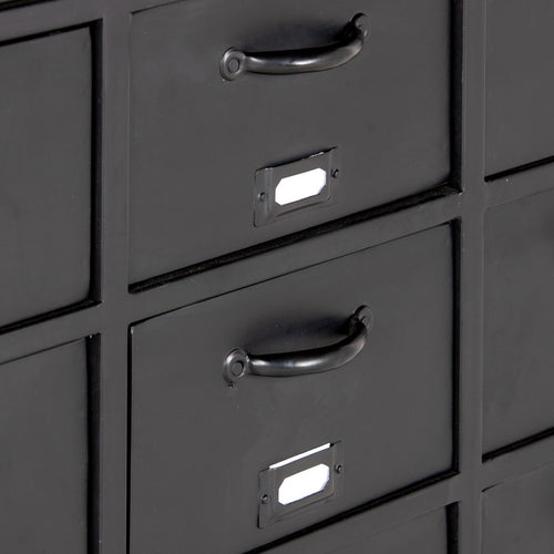 Giga Meubel Ladekast Industrieel - Zwart Metaal - 88x37x88cm - vtwonen shop