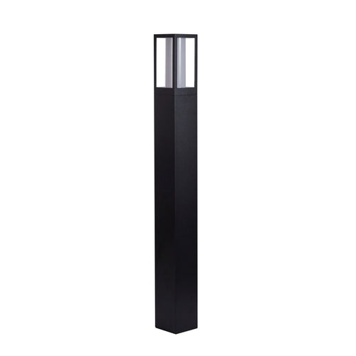 Searchlight Avenue Buitenpaal Zwart, Mat Wit Polycarbonaat