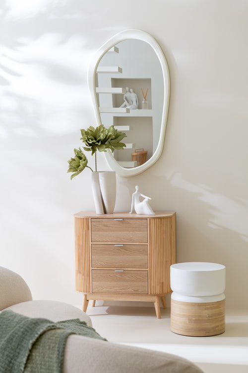 J-Line kast Rond - dennenhout - naturel - large - vtwonen shop