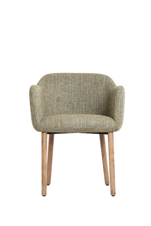 Light & Living eetkamerstoel BLAINE - 56x62.5x76.5cm - groen - Set van 2 - vtwonen shop