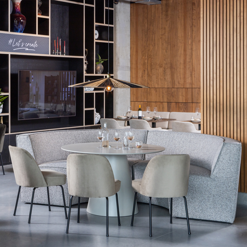WOOOD eettafel Jorre - Mdf - Antique Beige - 76x120x120