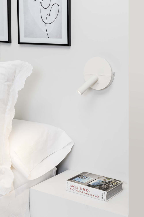 Faro Duas USB C Leeswandlamp Mat Wit 2700K