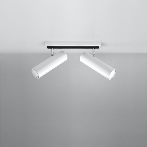 Sollux Lighting Plafondlamp DIREZIONE 2 wit - 30x6x20cm