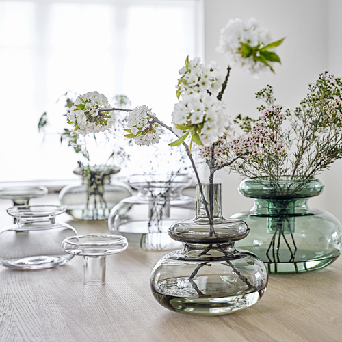 Zone Denmark Inu Ronde Glazen Vaas - 25 x 23 cm - vtwonen shop