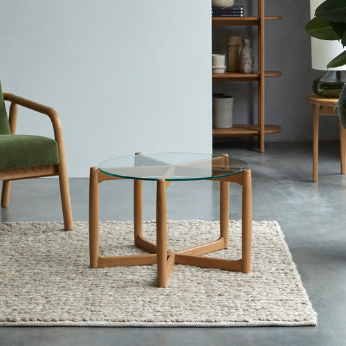 Tikamoon Massief eiken salontafel - Naturel