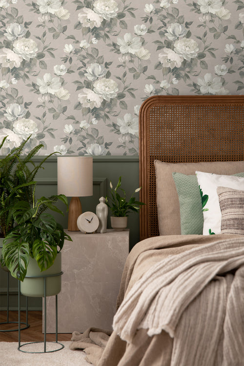 Borastapeter behang bloemen roze - 53 cm x 10.05 m - 660430 - vtwonen shop