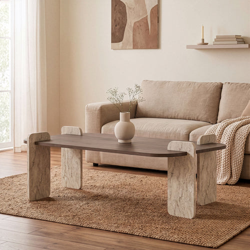 Calicosy - ELIA Salontafel - Naturel - 120x60x35 cm