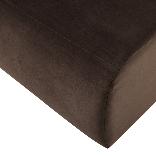 WOOOD eetbank 84 cm rugleuning Mojo Base - Velvet - Bruin - 83x84x76