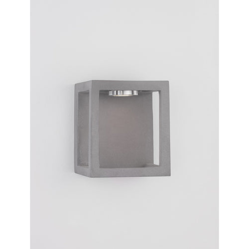 Merano Baton Moderne buitenwandlamp grijs cement glas LED 5W 200Lm 3000K IP65
