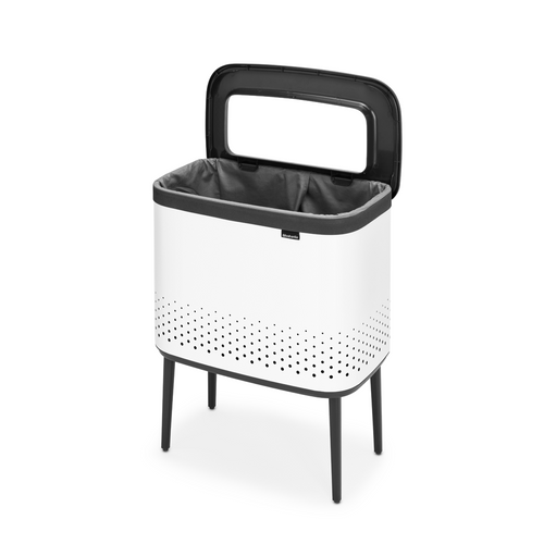 Brabantia Bo Wasbox, 60 liter, kunststof deksel - White