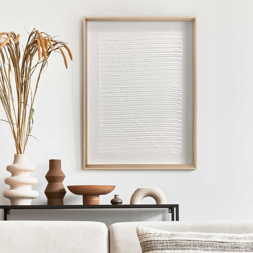 Reinders Small Reading schilderij 3d art -  wit - woonkamer - 40x30cm