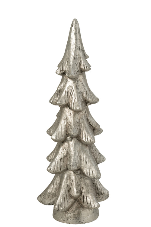 J-Line decoratie Kerstboom - magnesium - zilver - large - vtwonen shop