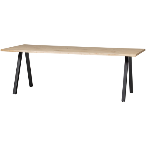 WOOOD boomstam tafel met 2-standen poot Tablo - Eiken - 75x199x90 - vtwonen shop