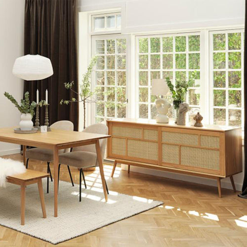 Olivine Boas houten sideboard naturel - 180 x 45 cm - vtwonen shop