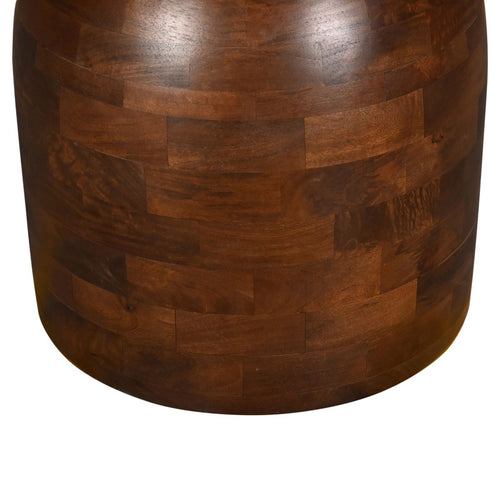 DÉJA Living Eettafel Miro Rond - Marmer/Hout - Donkerbruin - 130x130x75cm - vtwonen shop