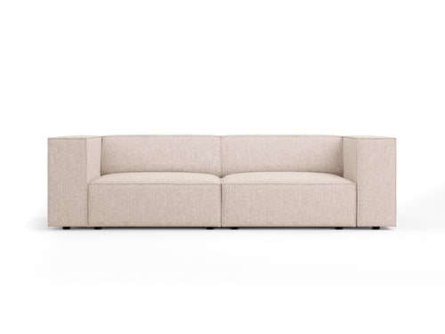 Cosmopolitan Design Bank Arendal 3-zits, chenille, beige - 102x204x70cm