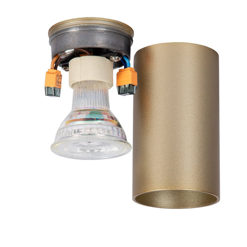 Atmooz plafondlamp Era Fix - goud - Ø 5,5 x H 10 cm - GU10
