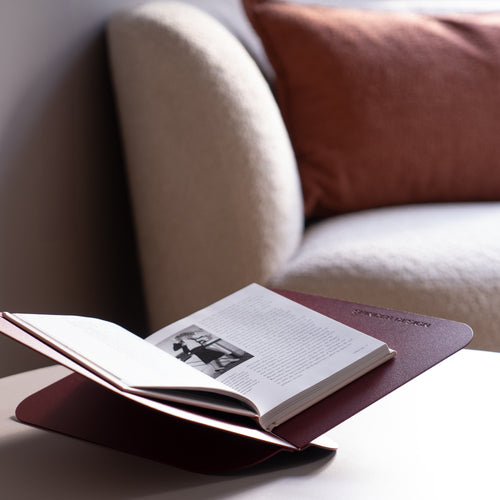 Spinder Design boekenstandaard Atalanta - Burgundy
