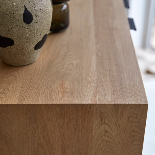 Tikamoon Massief eikenhouten dressoir 110 cm - Naturel - vtwonen shop