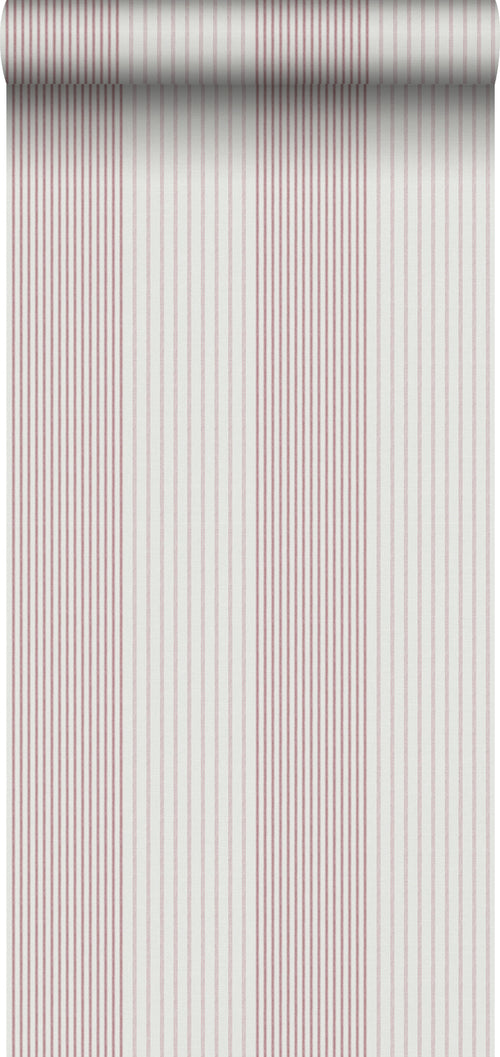 Sanders & Sanders behang strepen donker rood en grijs - 53 cm x 10.05 m - 640675