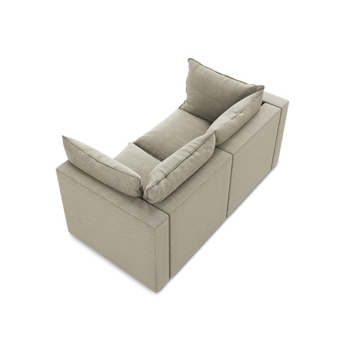 LaMiaSofa Tweezits modulaire bank Ravenna - bouclé - taupe - 180x90x77