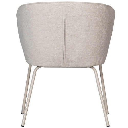 WOOOD eetkamerstoelen Admit - Polyester - Pebble - Set van 6 - vtwonen shop