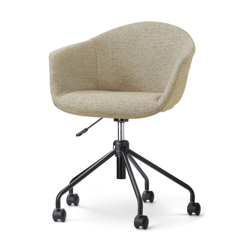 Nolon Nout-Otis bureaustoel taupe melange - zwart onderstel