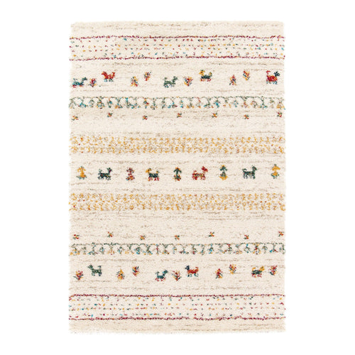AFK Living vloerkleed Folklore - shaggy - beige - 120 x 170 cm