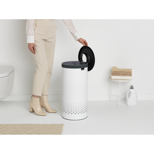 Brabantia Wasbox - 35L - kunststof deksel - white - vtwonen shop