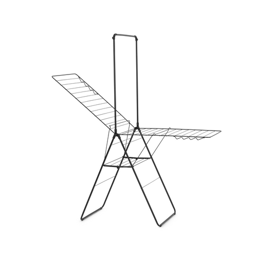 Brabantia HangOn droogrek, 25 meter met stang - Matt Black