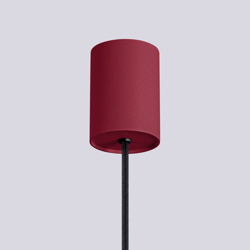 Sollux Lighting Hanglamp HALO 1 bordeauxrood - 12x12x120cm