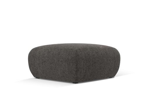 Cosmopolitan Design Poef Nolio chenille, grijs - 75x75x36cm
