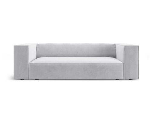 Cosmopolitan Design Bank Arendal 2-zits, chenille met ribbeleffect lichtgrijs - 102x180x70cm
