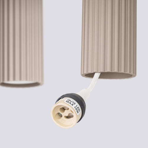 Sollux Lighting Hanglamp KARBON 4L taupe - 81x5x120cm