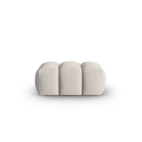Cosmopolitan Design - Poef Verona structurele stof beige - 85x60x40cm