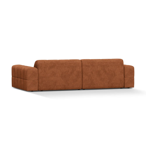 Cosmopolitan Design - Bank Chicago 4-zits, chenille baksteen - 102x252x78cm