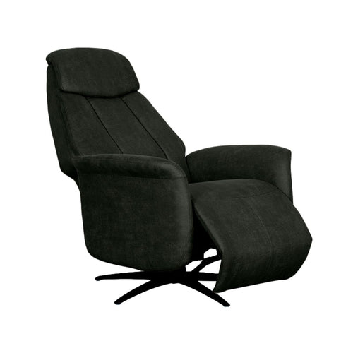 LABEL51 Fauteuil Oslo Elektrisch - Antraciet Stof - Draaibaar - vtwonen shop