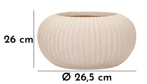 Mauro Ferretti vaas - Ø 35x18 cm - creme