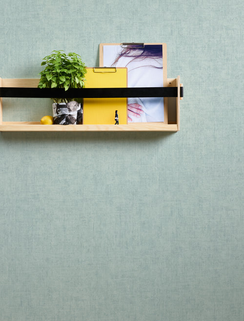 A.S. Création behang geschilderd effect blauw grijs - 53 cm x 10.05 m - AS-373345