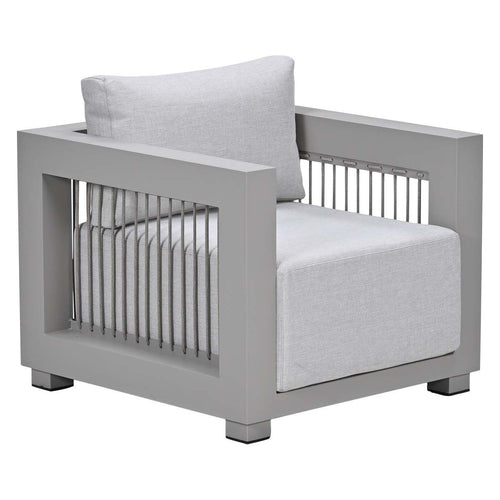 Houston aluminium lounge tuinstoel - taupe - valley sand