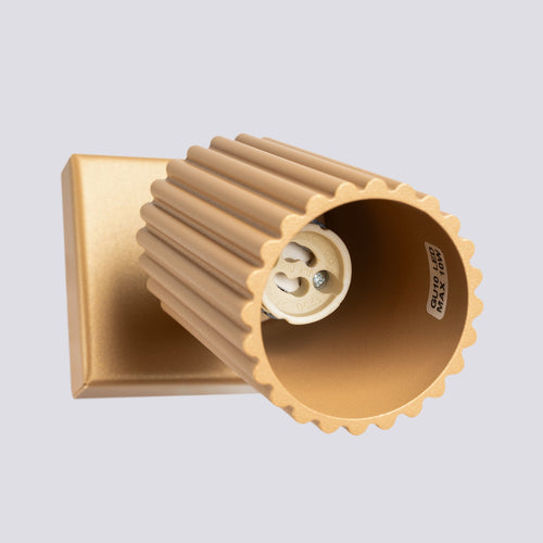 Sollux Lighting Wandlamp KARBON goud - 8x16x8cm
