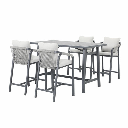 Garden Impressions bar tuinset Tarera donker grijs 5-delig - vtwonen shop