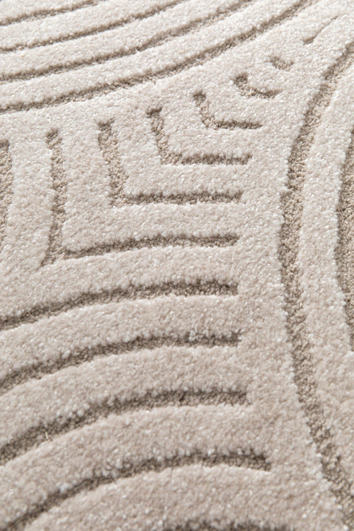 AFK Living vloerkleed Groove - reliëfeffect - beige - 80 x 150 cm - vtwonen shop