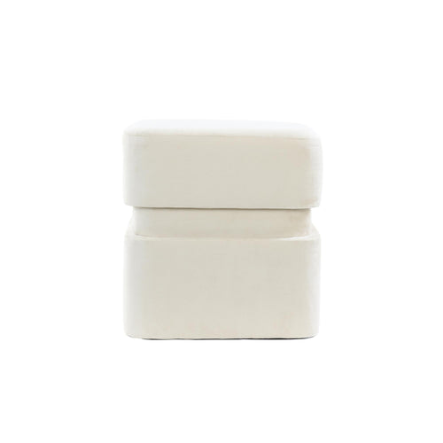 Light & Living poef Piazza - bruin - 40x40x42.5cm - vtwonen shop