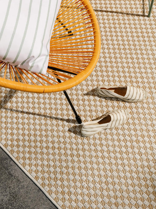 benuta binnen- en buitenkleed Taissa - créme/beige - 154x230 cm