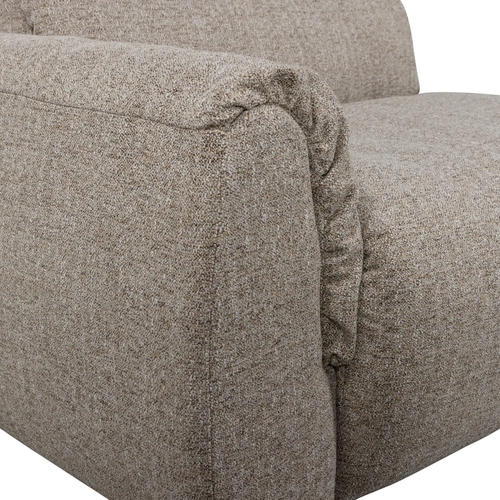 WOOOD 3-zits bank Baggy - Geweven Stof - Bruin Melange - 81x309x101